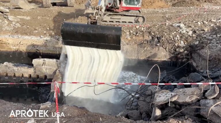 polluted sludge management